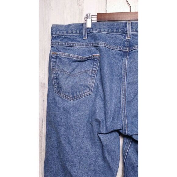 Carhartt Men's Jeans 43x29 (Tag 44x30) Style B17 DST Relaxed Fit Tapered Leg - Picture 7 of 9